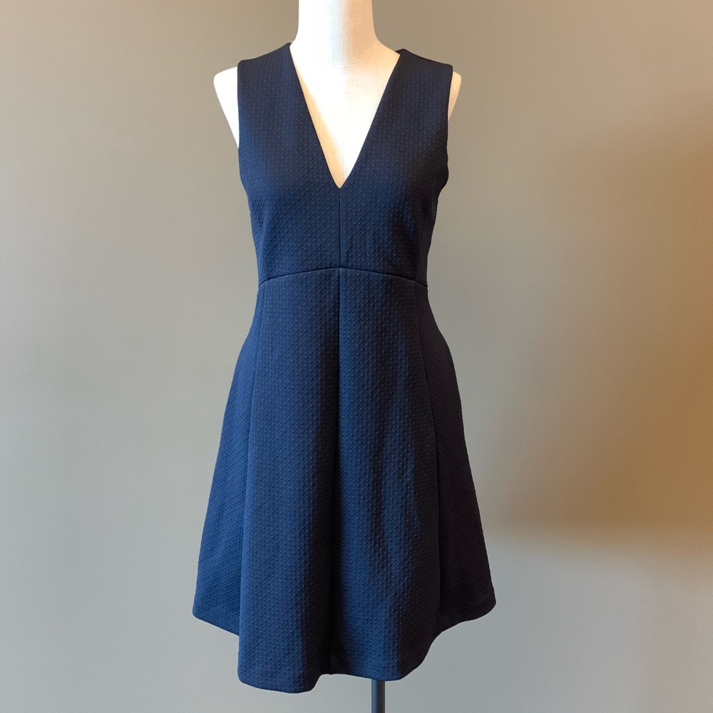 Ann Taylor Navy Dress with Pockets
